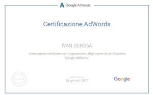 Certificazione Adword